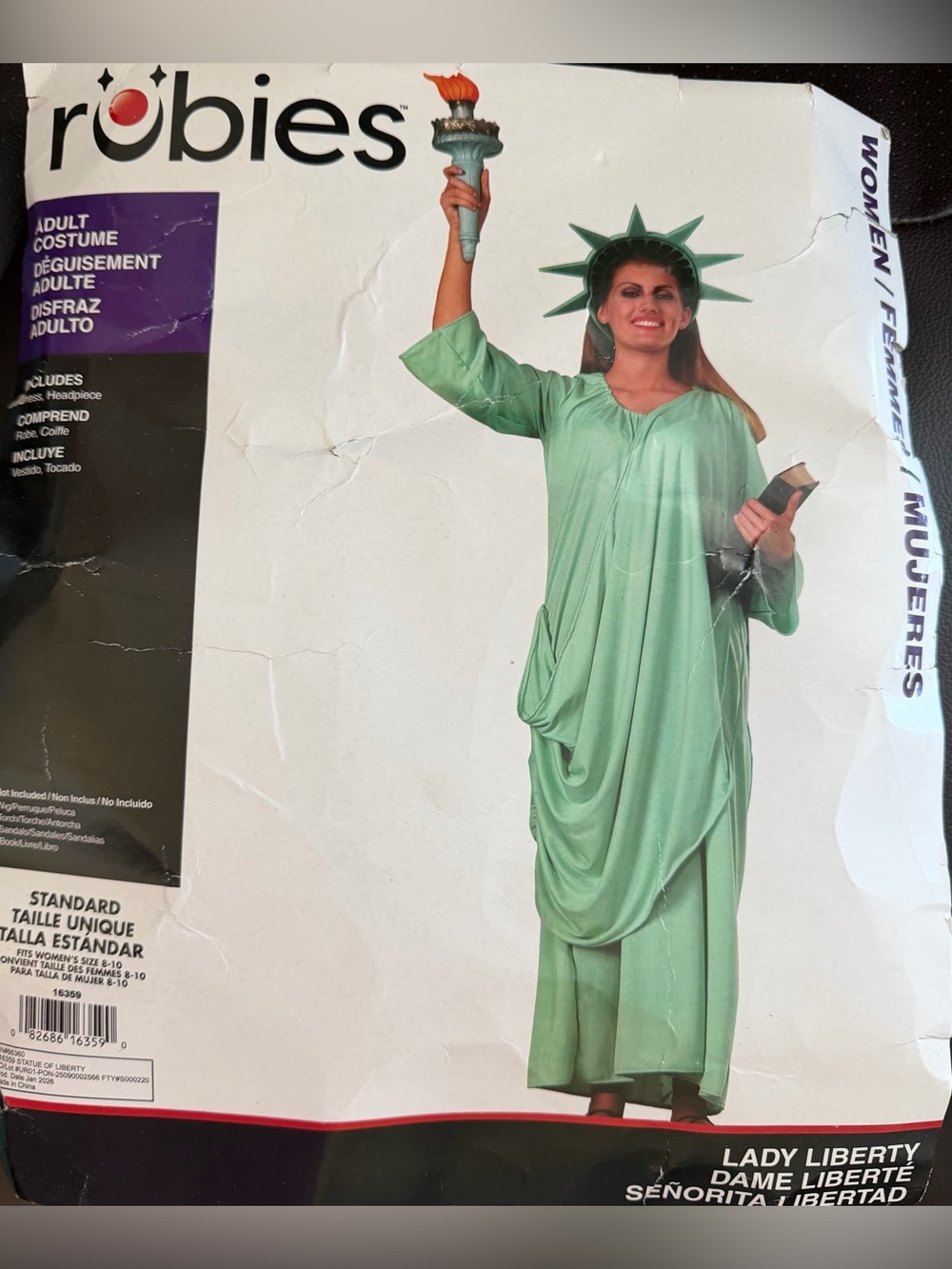 Rubies Statue Of Liberty Costume Women's Standard One Size Patriotic Halloween